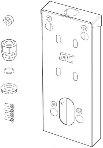 EV WALLBOX CHARGER STRENGTH SPACER Greencell HabuDen spacers EVGCAKHS1