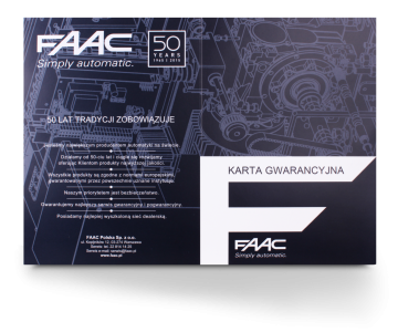 Удобный комплект FDS 24 В - FAAC S418 для двухсторонних ворот шириной 5,4 м