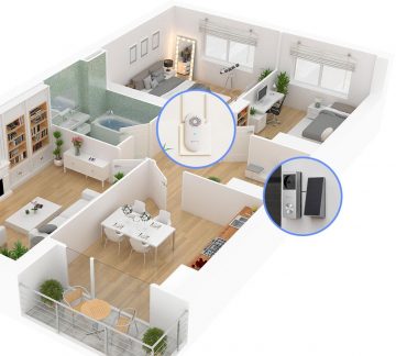 Видеодомофон Ezviz HP3 Pro 3MPx с солнечной панелью