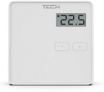 Bezvadu divstāvokļu telpas termostats, balts ST-294v2 Tech kontrolieri