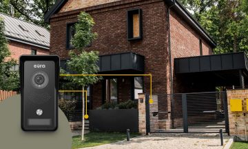 EURA VDP-76A3 vaizdo domofono baltas monitorius