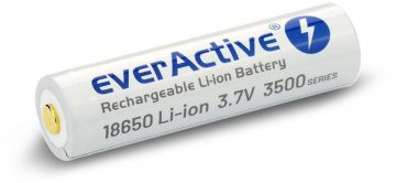 Аккумулятор 18650 литий-ионный 3,7 В everActive 3500 мАч (1 шт.) micro-USB с защитой