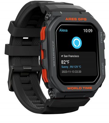 Zeblaze Ares GPS viedpulkstenis — melns