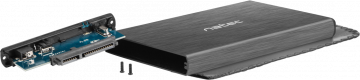 Ārējais diska korpuss Natec Rhino SATA 2,5 collu USB 2.0 Slim, melns