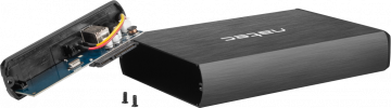 Ārējais disku korpuss Natec Rhino SATA 3,5 collu USB 3.0 alumīnijs
