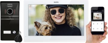 VIDEO INTERCOM EURA VDP-98C5 baltas, Wi-Fi, Tuya