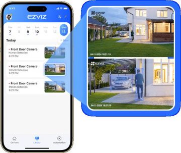 Ezviz H80f Multi IP kamera ar trīskāršu objektīvu 12MPx (3 x 2K+)