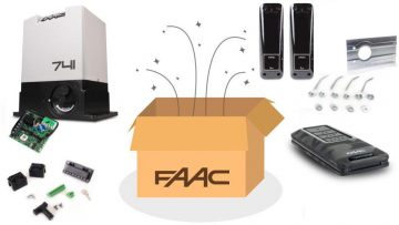 Delta 3 FDS komplekts - FAAC 741 bīdāmajiem vārtiem 900 kg