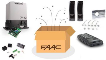 Delta 2 FDS komplekts - FAAC 740 bīdāmajiem vārtiem 500 kg