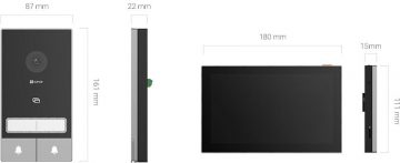 EZVIZ HP7 video domofona komplekts ar diviem monitoriem