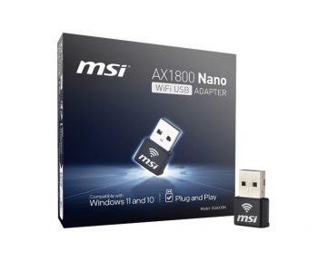 WRL ADAPTER 1800MBPS USB/GUAX18N MSIWRL ADAPTER 1800MBPS USB/GUAX18N MSI