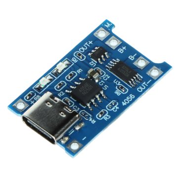 LI-ION AKUMULATORU UZLĀDES MODULIS CHAR-4056-18650/USB-CLI-ION AKUMULATORU UZLĀDES MODULIS CHAR-4056-18650/USB-C