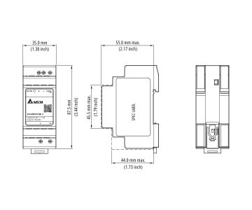 АДАПТЕР ПЕРЕКЛЮЧАТЕЛЯ DRC-12V030W-1RZ Delta Electronics