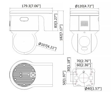 ĀRĒJĀ IP ROTĀCIJU KAMERA DS-2DE3A400BW-DE/W(F1)(T5)/PL AcuSense - 4&nbsp;Mpx 4&nbsp;mm Hikvision
