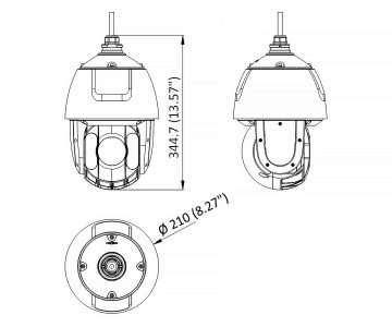 IP ĀTRUMA DOME KAMERA DS-2DE5425IW-AE(T5)/PL - 4&nbsp;Mpx 4.8&nbsp;... 120&nbsp;mm Hikvision