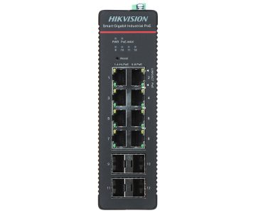 INDUSTRIĀLAIS PĀRSLĒGS POE DS-3T1512HP-SI-8P4F/NOPOWER 8-PORTU SFP Hikvision