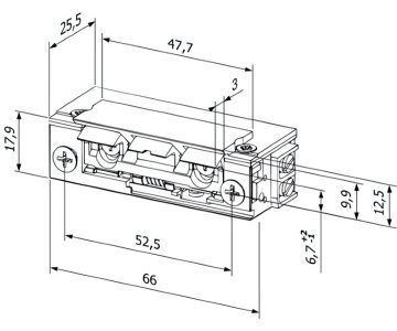 ELEKTROMAGNĒTISKĀS SAKABES F12R-C REVERSĪVS Hartte BIRA