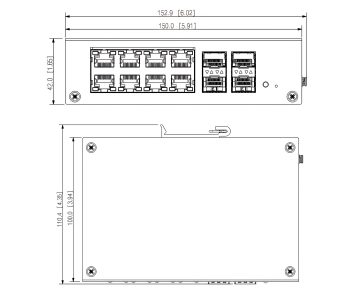 SWITCH POE HS4412-8ET-120 8-PORTU + 4 x SFP DAHUA