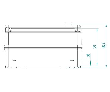 HERMĒTISKS KORPUSS INDUSTRIAL/252X352X142/SR1/EPN 252 x 352 x 142 mm Elektro-Plast Nasielsk