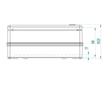 HERMĒTISKS KORPUSS INDUSTRIAL/356X456X162/SR3/EPN 356 x 456 x 162 mm Elektro-Plast Nasielsk