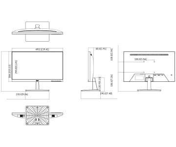МОНИТОРЫ VGA, HDMI LM22-L200N 22" DAHUA МОНИТОРЫ VGA, HDMI LM22-L200N 22" DAHUA