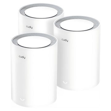 WI-FI MĀJAS SISTĒMA MESH M3000(3-PACK) Wi-Fi 6 2.4&nbsp;GHz, 5&nbsp;GHz, 574&nbsp;Mbps + 2402&nbsp;Mbps CUDY