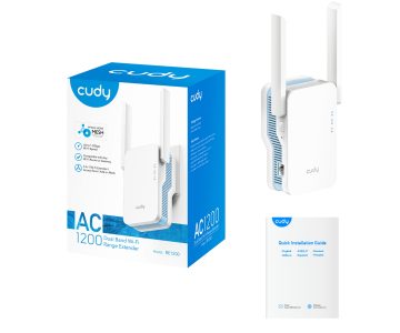 УНИВЕРСАЛЬНЫЙ БЕСПРОВОДНОЙ СЕТЕВОЙ УСИЛИТЕЛЬ RE1200 2,4 ГГц 5 ГГц CUDY