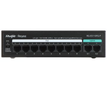 SWITCH POE RG-ES110FG-P 8-PORTU REYEE