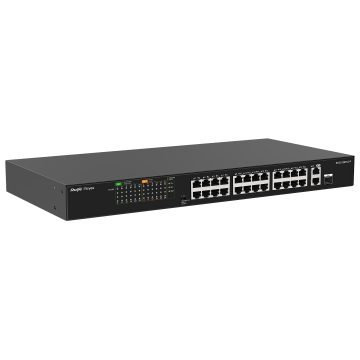 SWITCH POE RG-ES126FGS-P 24-PORTU REYEE