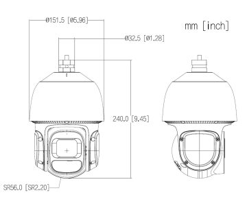 ĀRĒJĀ IP ROTĀCIJU KAMERA SD3D416NB-GNY WizSense - 4&nbsp;Mpx 5&nbsp;... 80&nbsp;mm DAHUA