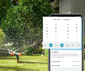 SMART WATERING VALVE TIMER WITH WIFI HUB TTV102B+TWG009BW Tuya Smart RainPoint