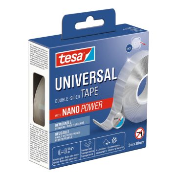 Двусторонняя монтажная лента Universal-TAPE/NANOPOWER/3X30 TESA Двусторонняя монтажная лента Universal-TAPE/NANOPOWER/3X30 TESA
