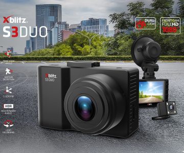 AUTOMAŠĪNAS SALONĀ UZSTĀDĀMS VIDEOREĢISTRATORS XB-S3-DUO Xblitz