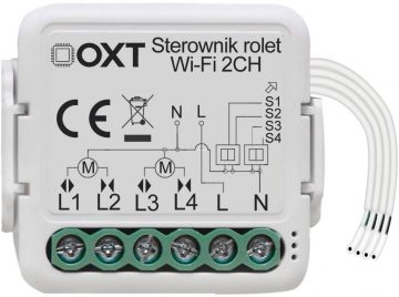 Модуль OXT мини-контроллер для 2 жалюзи WiFi TUYA Модуль OXT мини-контроллер для 2 жалюзи WiFi TUYA