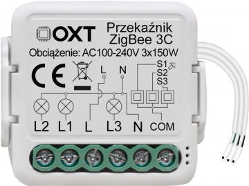 Мини-релейный модуль OXT с 3 контурами ZigBee TUYAМини-релейный модуль OXT с 3 контурами ZigBee TUYA