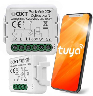 Модуль реле OXT mini 2 цепи без N ZigBee TUYAМодуль реле OXT mini 2 цепи без N ZigBee TUYA