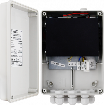 6-портовый коммутатор SG64H с блоком питания для 4 IP-камер в герметичном корпусе 6-портовый коммутатор SG64H с блоком питания для 4 IP-камер в герметичном корпусе