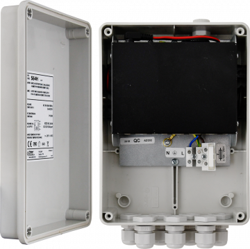 6-портовый коммутатор S64H с блоком питания для 4 IP-камер в герметичном корпусе 6-портовый коммутатор S64H с блоком питания для 4 IP-камер в герметичном корпусе