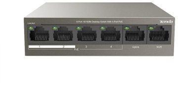 Коммутатор POE Tenda TEF1106P-4-63WPOE-коммутатор Tenda TEF1106P-4-63W