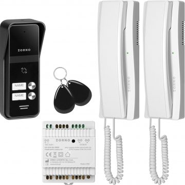 Intercom ORNO OR-DOM-BA-936ZD/W 2 juhtmega/2 perekond Intermofon ORNO OR-DOM-BA-936ZD/W 2 juhtmega/2 perekond