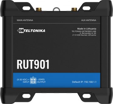 „Teltonika RUT901“ pramoninis 4G / LTE maršrutizatorius (RUT901000000) „Teltonika RUT901“ pramoninis 4G / LTE maršruto parinktuvas (RUT901000000)