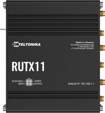 Промышленный маршрутизатор Teltonika RUTX11 4G/LTE (RUTX11000000)Промышленный маршрутизатор Teltonika RUTX11 4G/LTE (RUTX11000000)