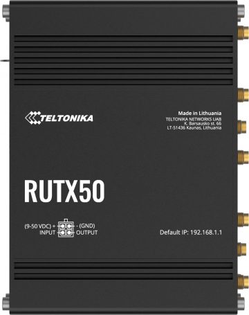 Teltonika RUTX50 5G tööstusruuter (RUTX50000000)Teltonika RUTX50 5G tööstusruuter (RUTX50000000)