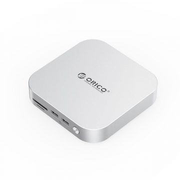 Orico dokstacija MacMini datoriem, USB-C 10 Gbps, ar M.2 NVMe korpusu, metālaOrico dokstacija MacMini datoriem, USB-C 10 Gbps, ar M.2 NVMe korpusu, metāla