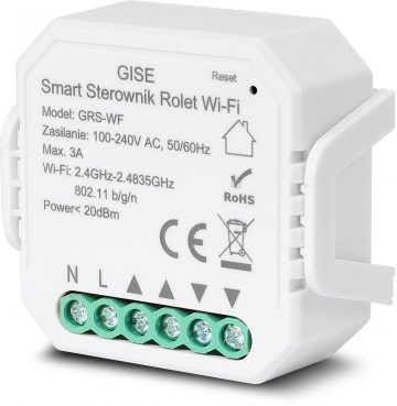 GISE Smart WiFi Roller Blinds Controller GEN 2 | Tuya | GRS-WFGISE Smart WiFi Roller Blinds Controller GEN 2 | Tuya | GRS-WF