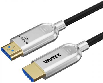 Unitek HDMI 2.0 AOC optical cable 4K 60Hz 20 mUnitek HDMI 2.0 AOC optical cable 4K 60Hz 20 m