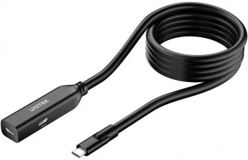 Unitek USB-C 10 Gbps pikenduskaabel 5 m, must Unitek USB-C 10 Gbps pikenduskaabel 5 m, must