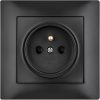 Viena kontaktligzda ar zemējumu VCX LC 13 Melna