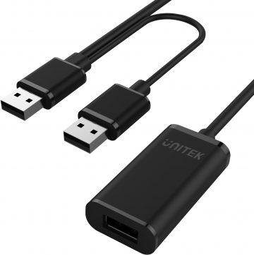Unitek Y-279 USB 2.0 signaalivõimendi 20M Unitek Y-279 USB 2.0 signaalivõimendi 20M