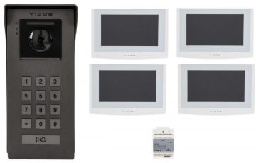 Видеодомофоны VIDOS 2IP S200/4 x M200W-XВидеодомофоны VIDOS 2IP S200/4 x M200W-X